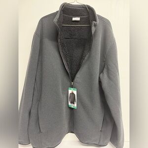 32 Degrees Men's Zip Up Blue Sweater